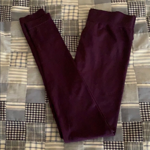 NWOT ONE SIZE Yahada Purple Leggings - Picture 2 of 3